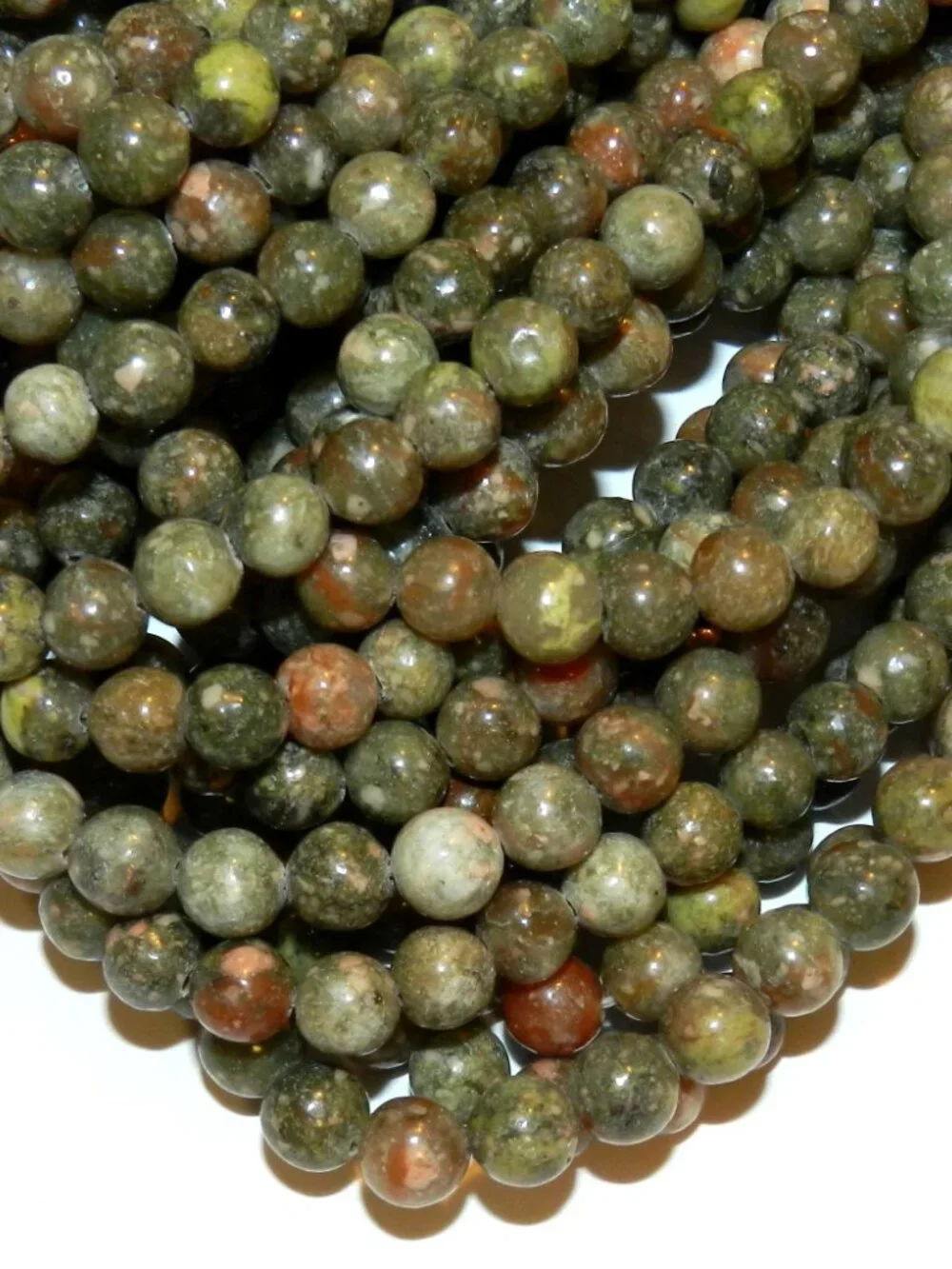 GR523 Autumn Jasper 6mm Round Natural Gemstone Beads 16